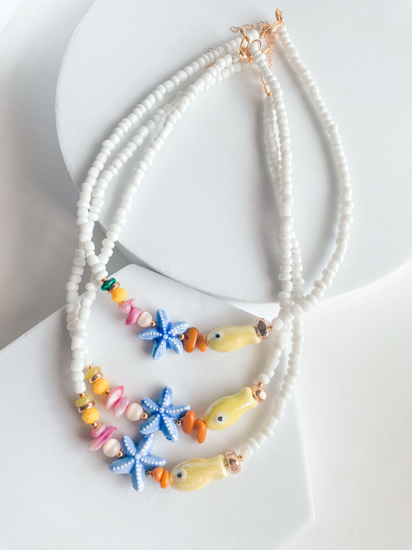 Necklaces “Summer Vibes” – Estrellas de Mar & Pececitos en Cerámica