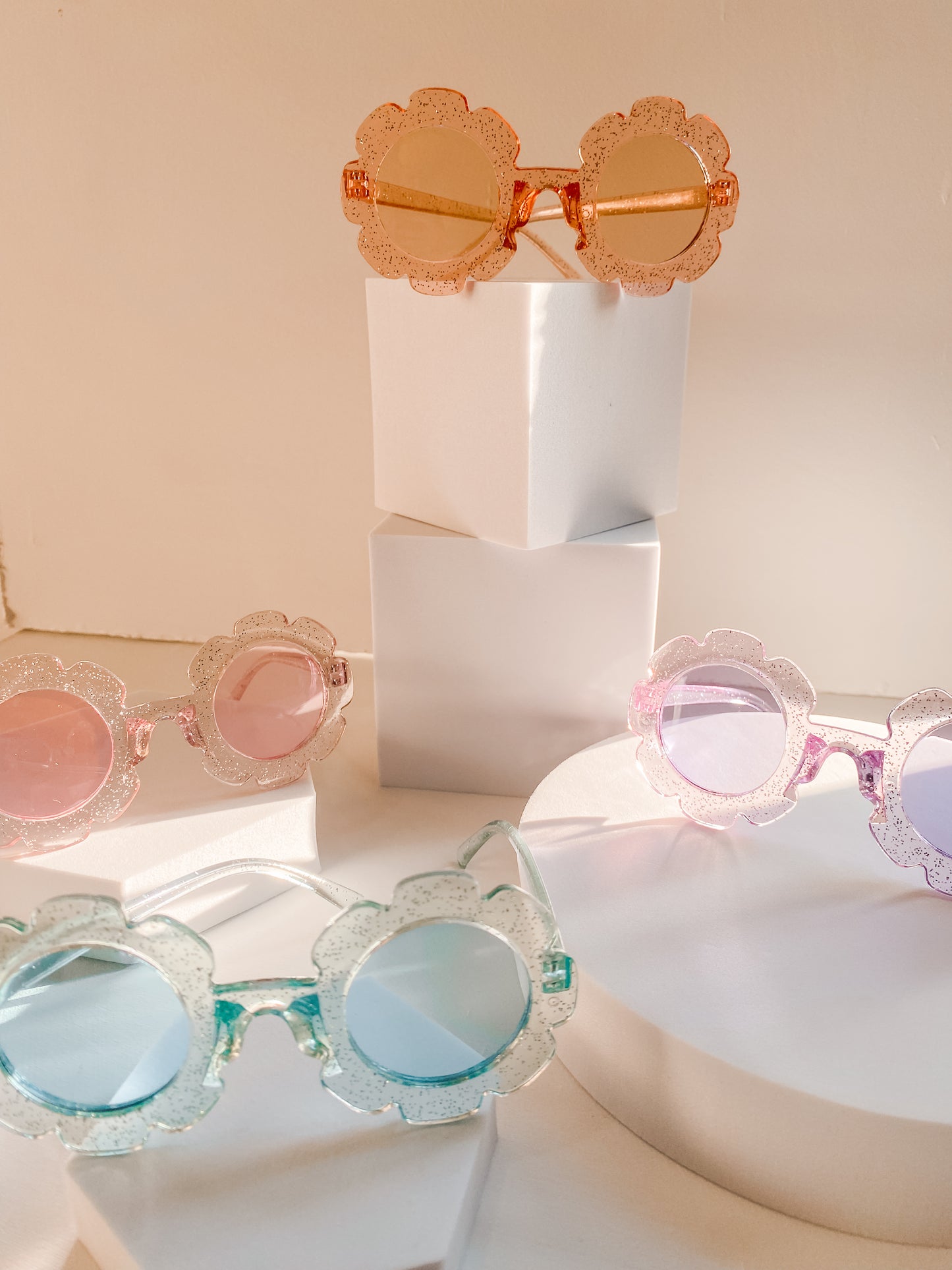 Gafas de Sol Flower Power Glitter Con Protección UV 400
