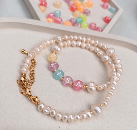 Collar de Perlas Personalizado con Nombre