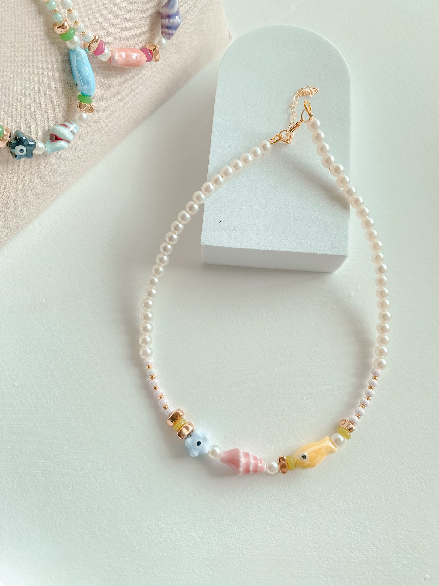 Necklaces Tesoros del Mar – Perlas y Dijes de Cerámica