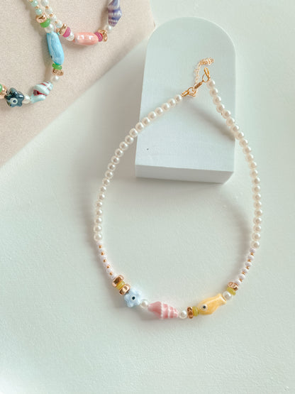 Necklaces Tesoros del Mar – Perlas y Dijes de Cerámica