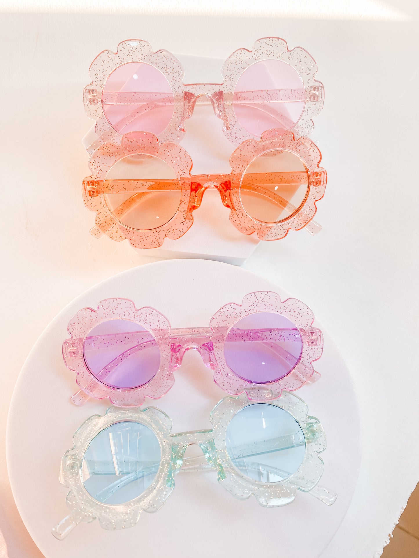 Gafas de Sol Flower Power Glitter Con Protección UV 400