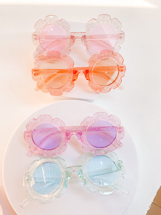 Gafas de Sol Flower Power Glitter Con Protección UV 400