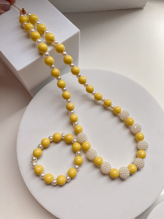 Set Collar & Pulsera “Sweet Pearl Colors” – Elegancia y frescura en tonos únicos
