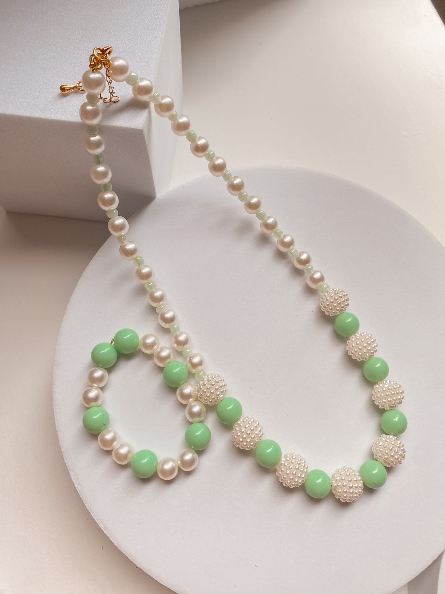 Set Collar & Pulsera "Pearl Fresh"