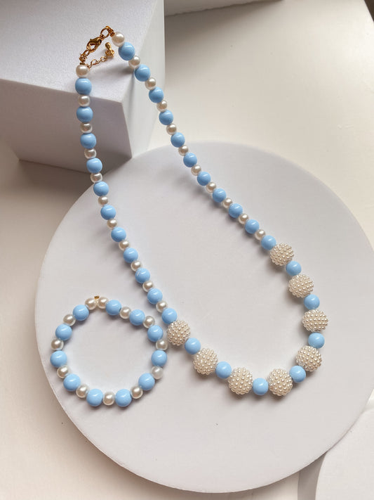 Set Collar & Pulsera "Pearl Fresh"